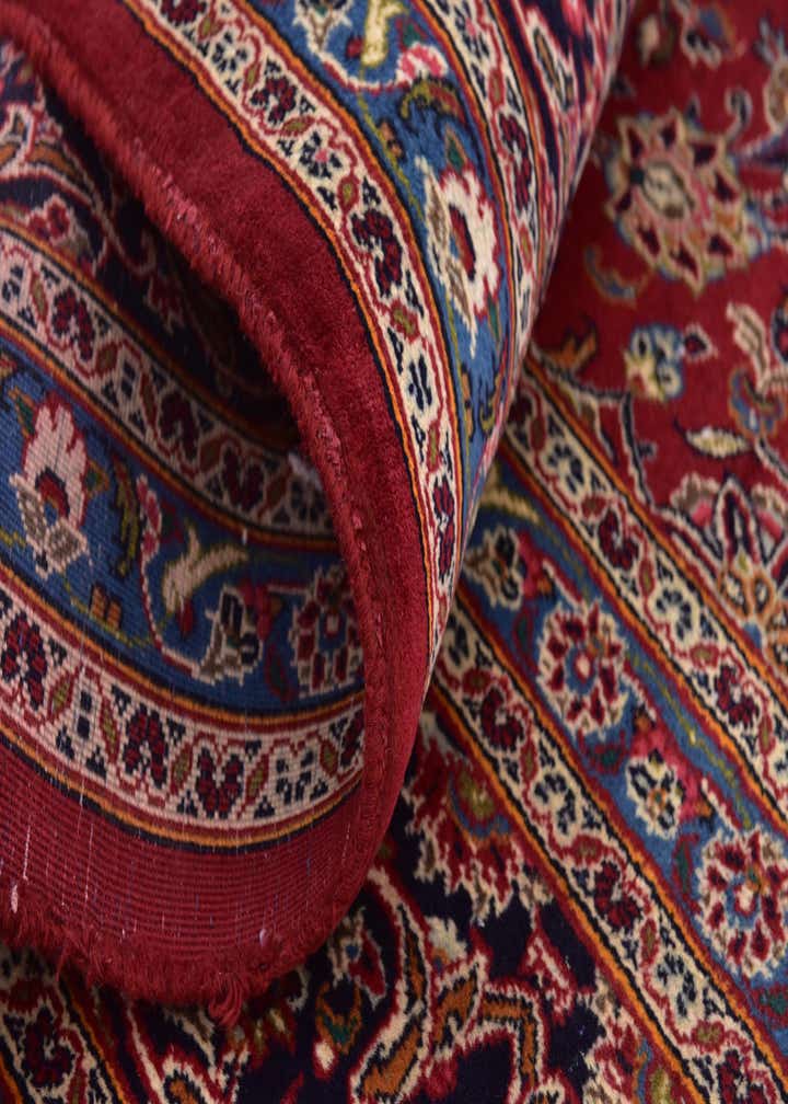 9' 9 x 12' 8 Hand Knotted Kashan Persian Wool Rug