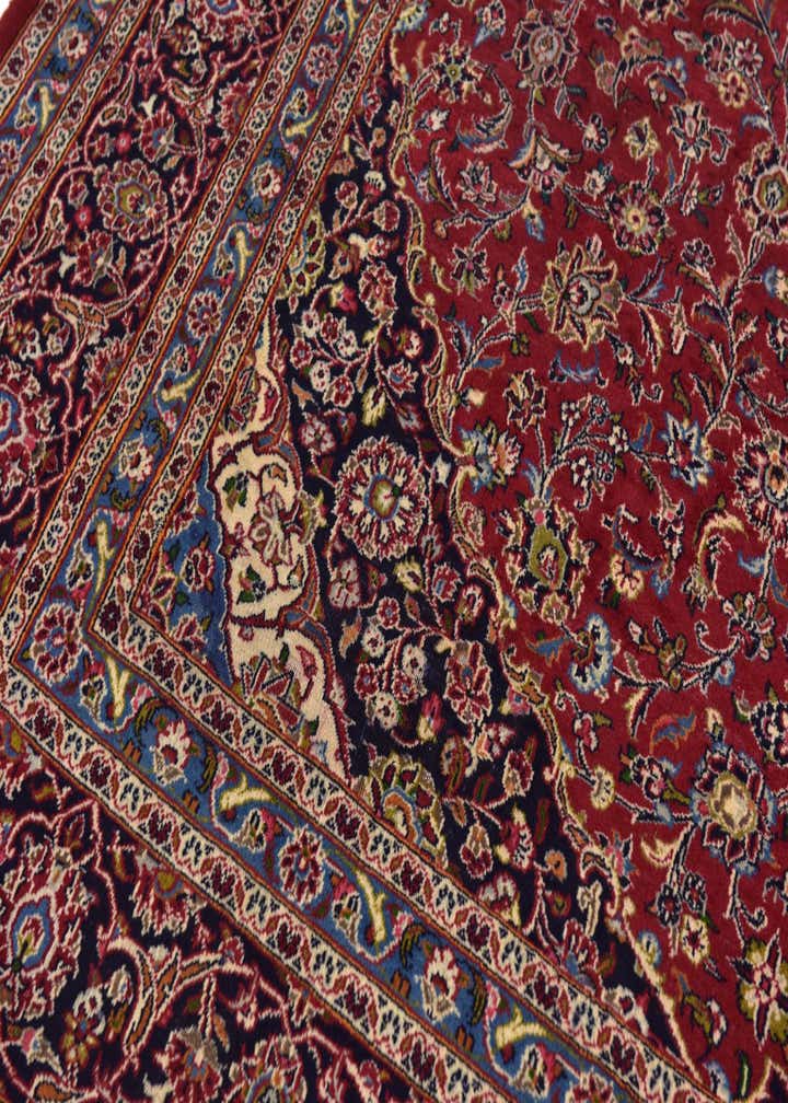 9' 9 x 12' 8 Hand Knotted Kashan Persian Wool Rug