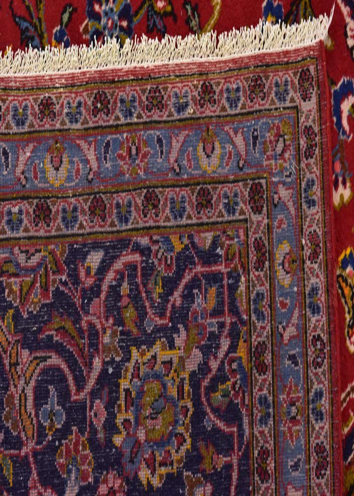 10' x 12' 8 Hand Knotted Kashan Persian Wool Rug