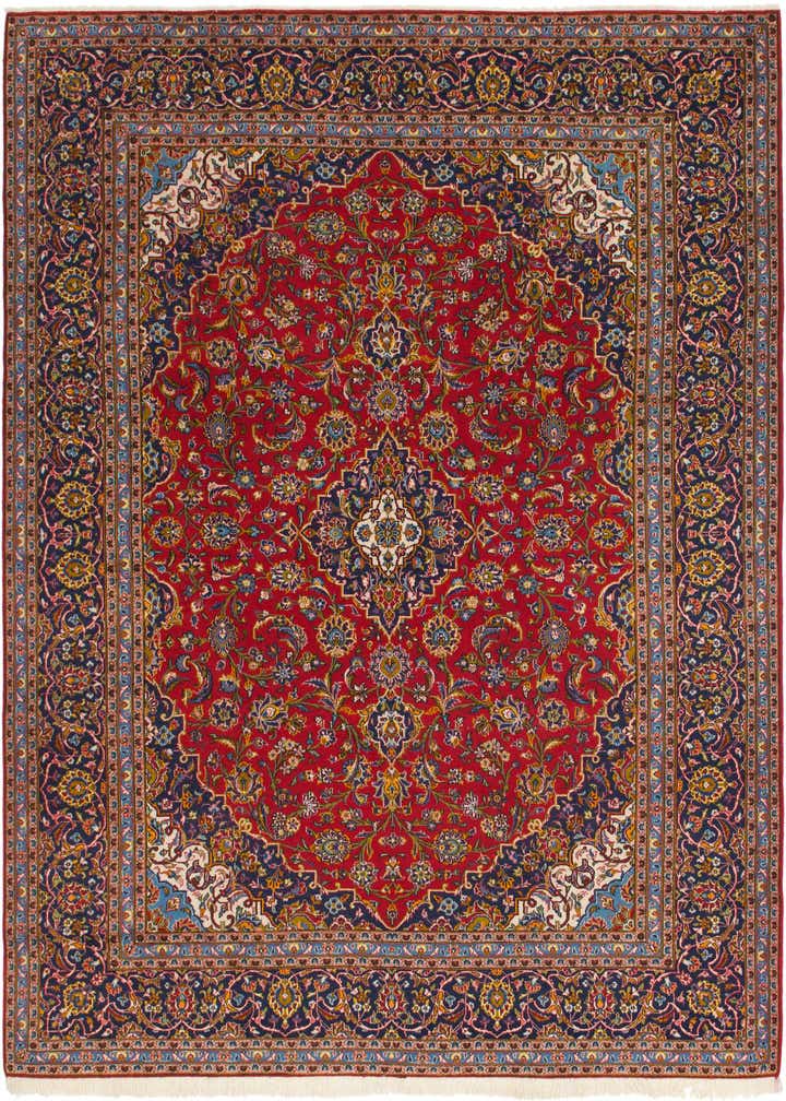 10' x 12' 8 Hand Knotted Kashan Persian Wool Rug