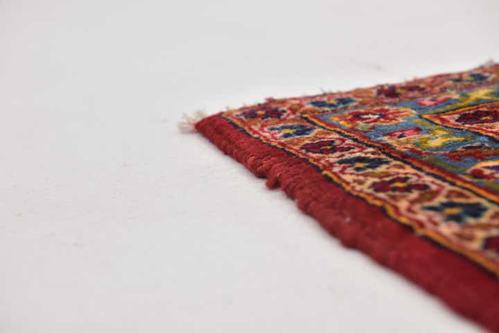 9' 8 x 12' 10 Hand Knotted Kashan Persian Wool Rug