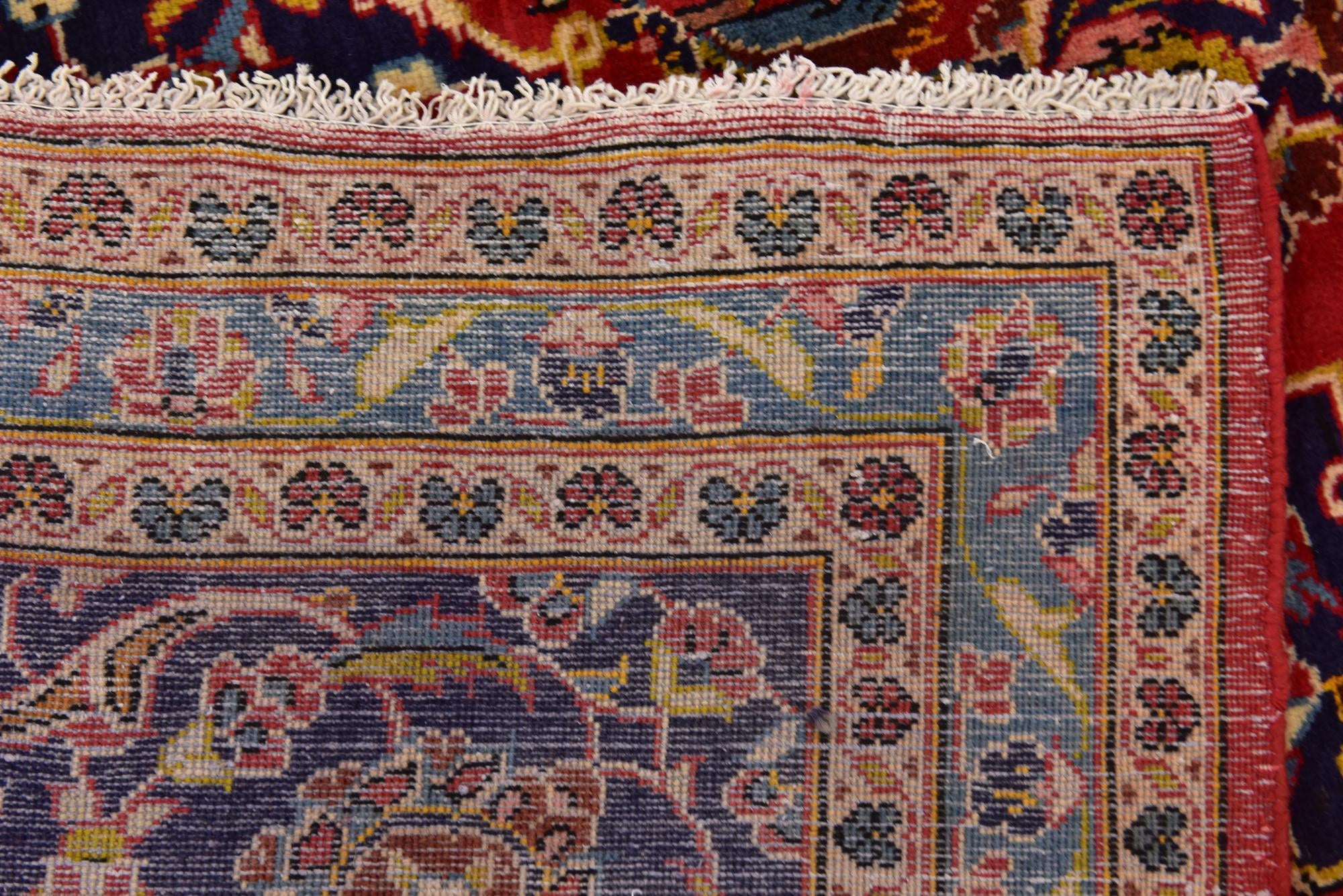 290cm x 405cm Hand Knotted Kashan Persian Wool Rug