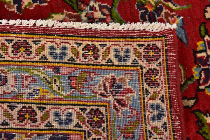 9' 9 x 13' Hand Knotted Kashan Persian Wool Rug
