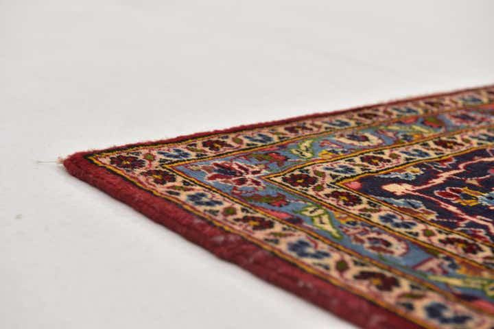 9' 9 x 13' Hand Knotted Kashan Persian Wool Rug