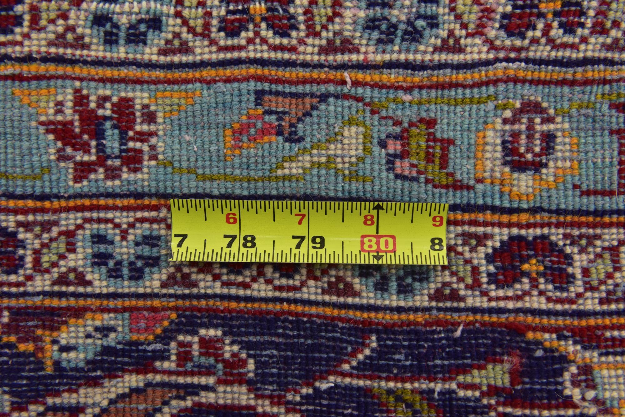 9' 8 x 13' Hand Knotted Kashan Persian Wool Rug