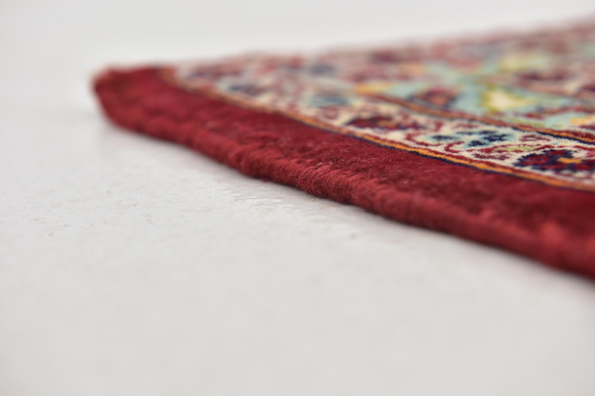9' 8 x 13' Hand Knotted Kashan Persian Wool Rug
