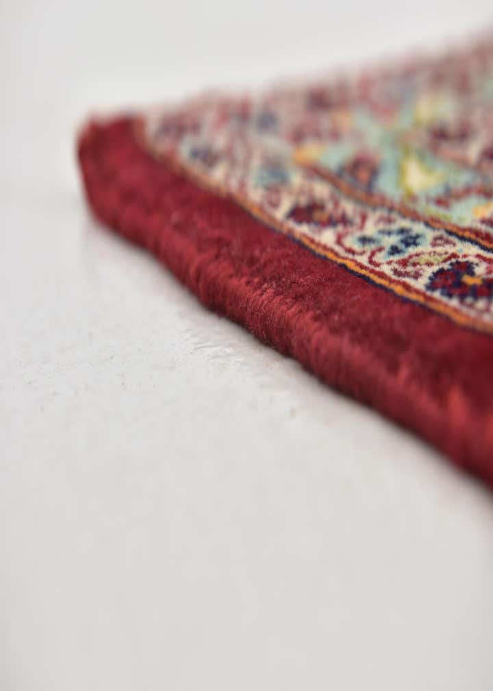 9' 8 x 13' Hand Knotted Kashan Persian Wool Rug