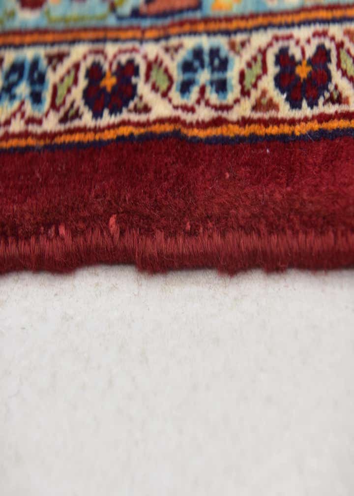 9' 8 x 13' Hand Knotted Kashan Persian Wool Rug