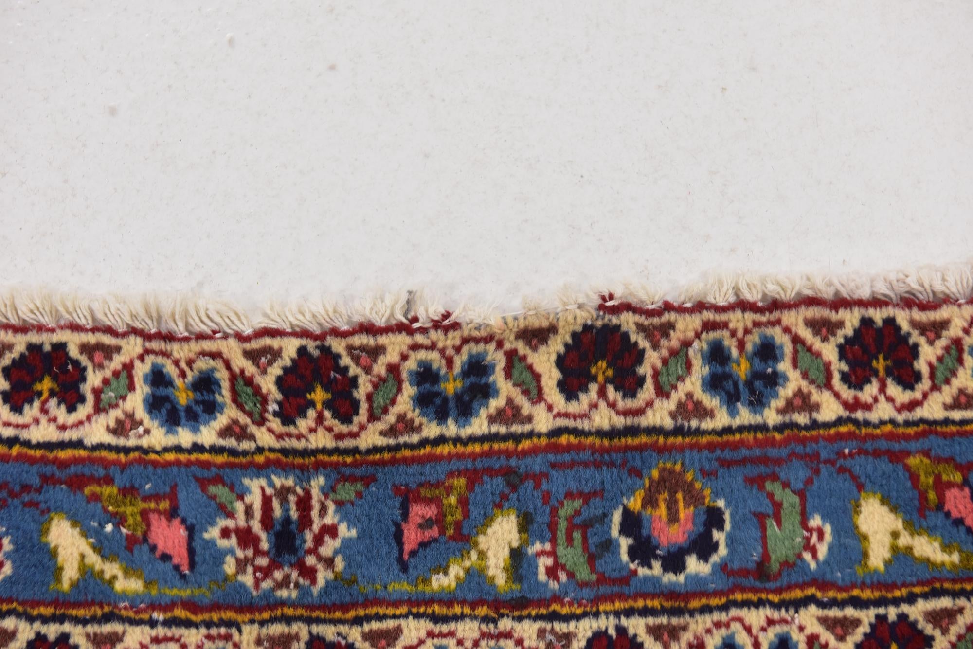 9' 9 x 12' 7 Hand Knotted Kashan Persian Wool Rug