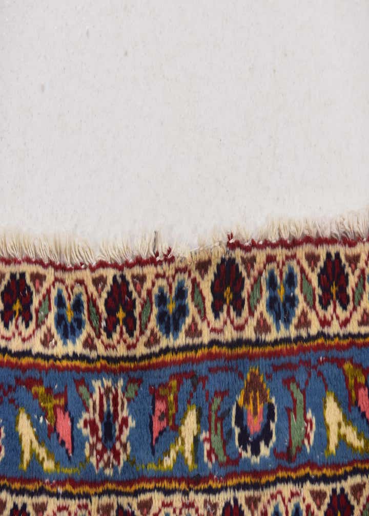 9' 9 x 12' 7 Hand Knotted Kashan Persian Wool Rug