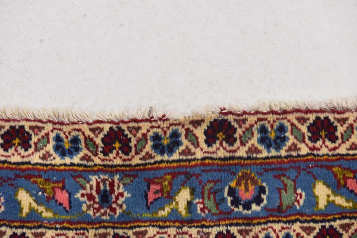 9' 9 x 12' 7 Hand Knotted Kashan Persian Wool Rug