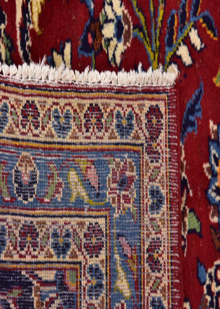 9' 9 x 12' 7 Hand Knotted Kashan Persian Wool Rug