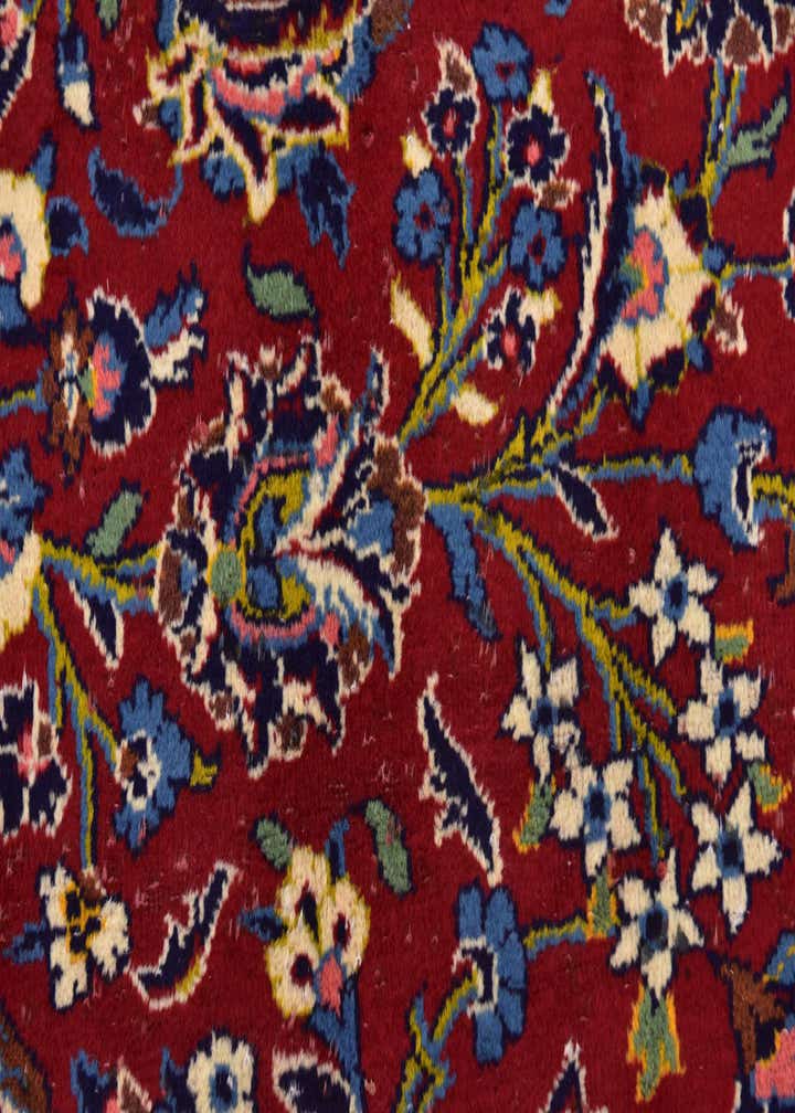 9' 9 x 12' 7 Hand Knotted Kashan Persian Wool Rug