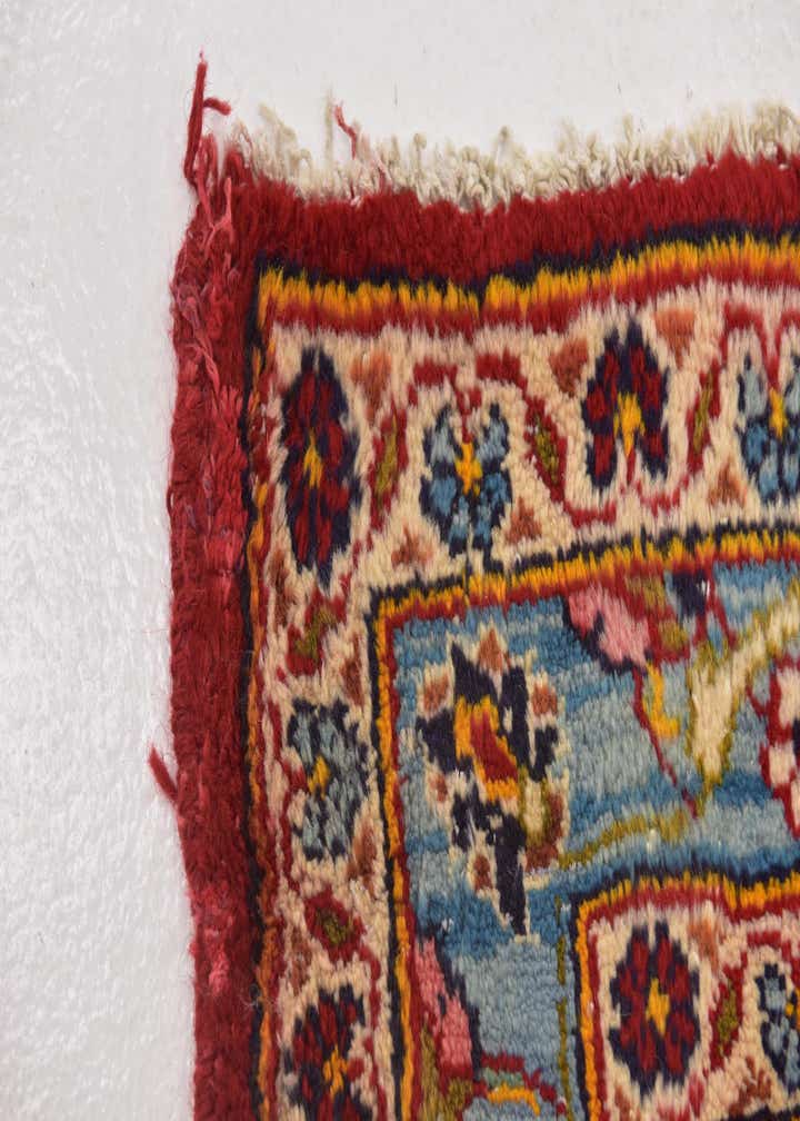 9' 10 x 13' 3 Hand Knotted Kashan Persian Wool Rug
