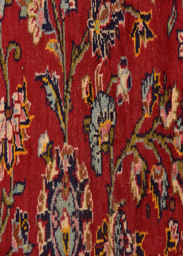 9' 10 x 13' 3 Hand Knotted Kashan Persian Wool Rug