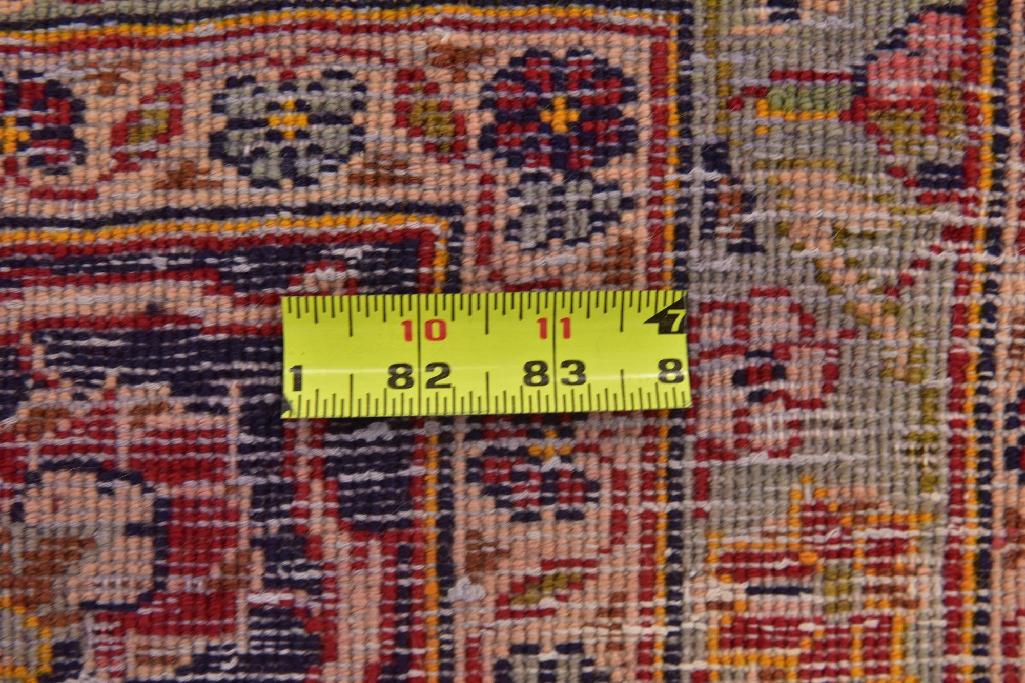 9' 10 x 13' 3 Hand Knotted Kashan Persian Wool Rug