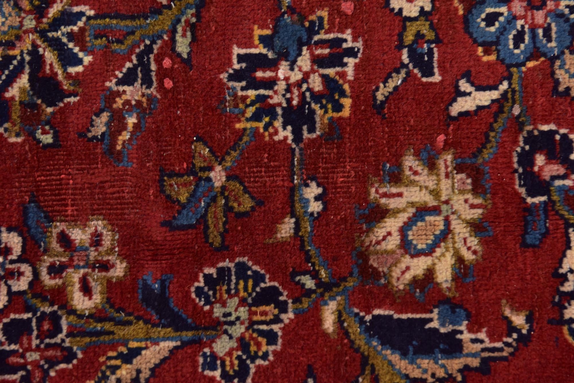 9' 6 x 12' 9 Hand Knotted Kashan Persian Wool Rug