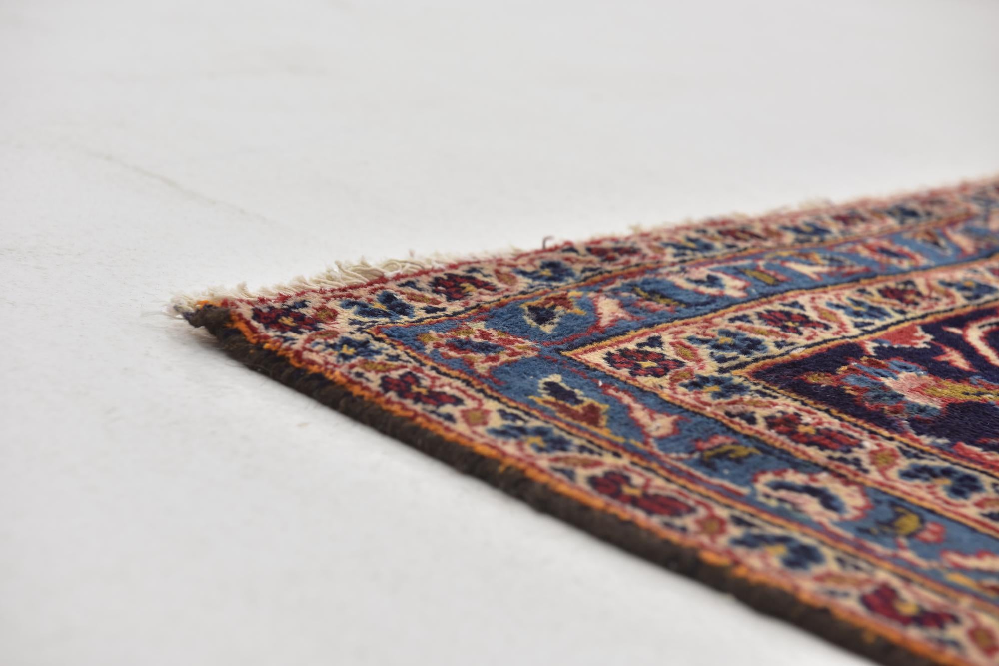 9' 6 x 12' 9 Hand Knotted Kashan Persian Wool Rug