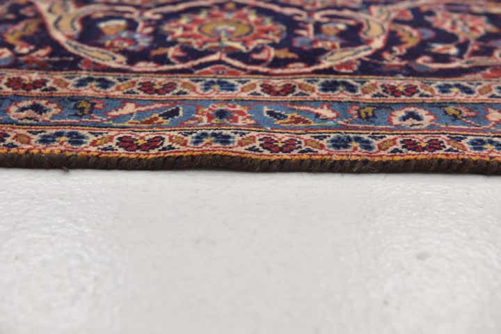 9' 6 x 12' 9 Hand Knotted Kashan Persian Wool Rug