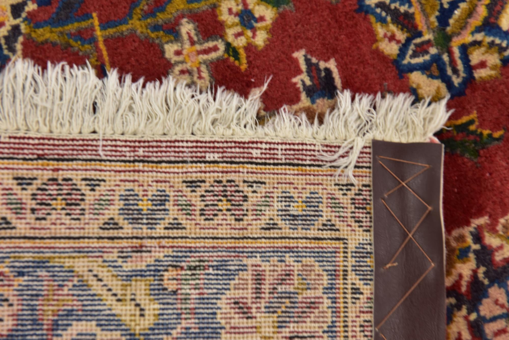 9' 7 x 12' 10 Hand Knotted Kashan Persian Wool Rug