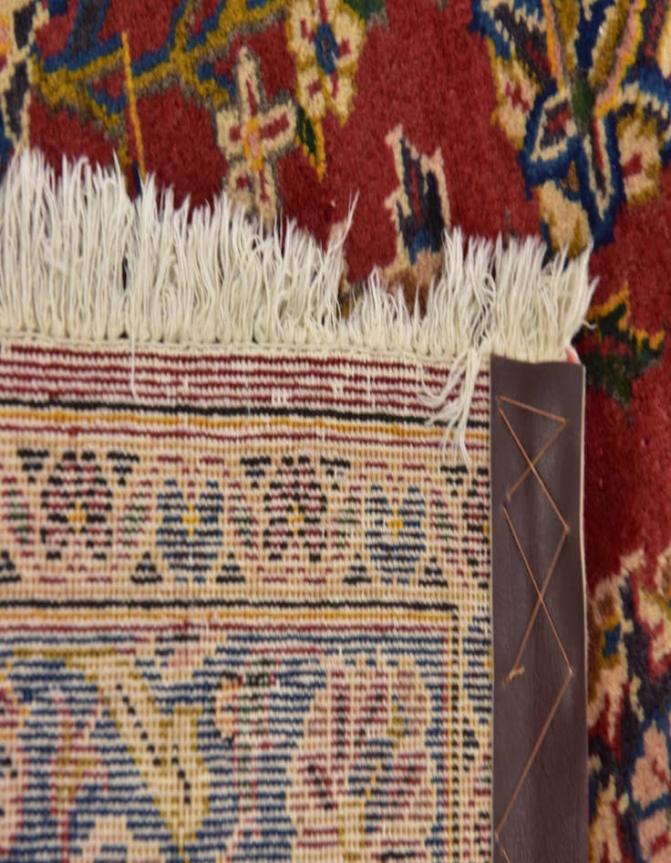 Detail image of 9' 7 x 12' 10  Hand Knotted Kashan Persian Wool Rug