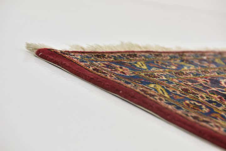 9' 7 x 12' 10 Hand Knotted Kashan Persian Wool Rug