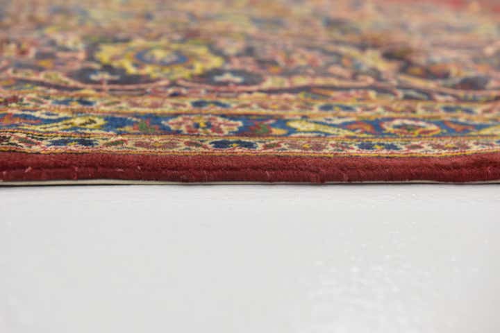 9' 7 x 12' 10 Hand Knotted Kashan Persian Wool Rug