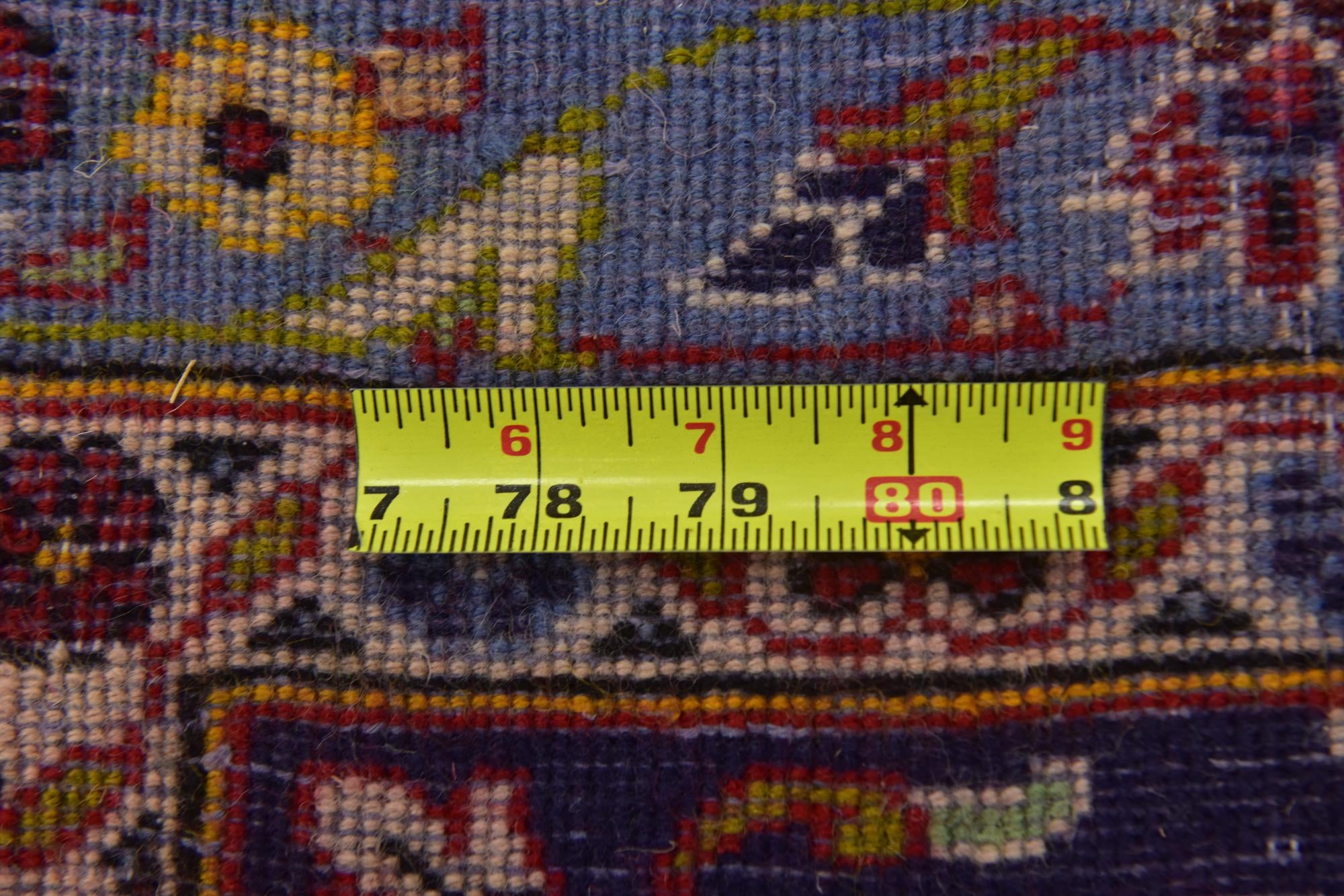 9' 7 x 12' 10 Hand Knotted Kashan Persian Wool Rug