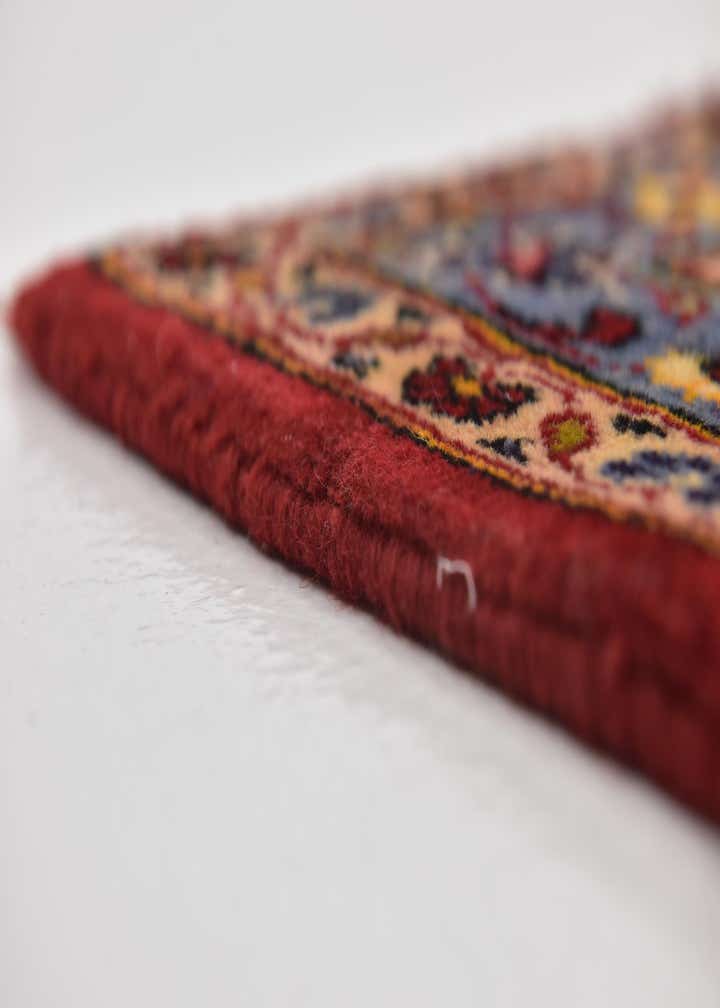 9' 7 x 12' 10 Hand Knotted Kashan Persian Wool Rug