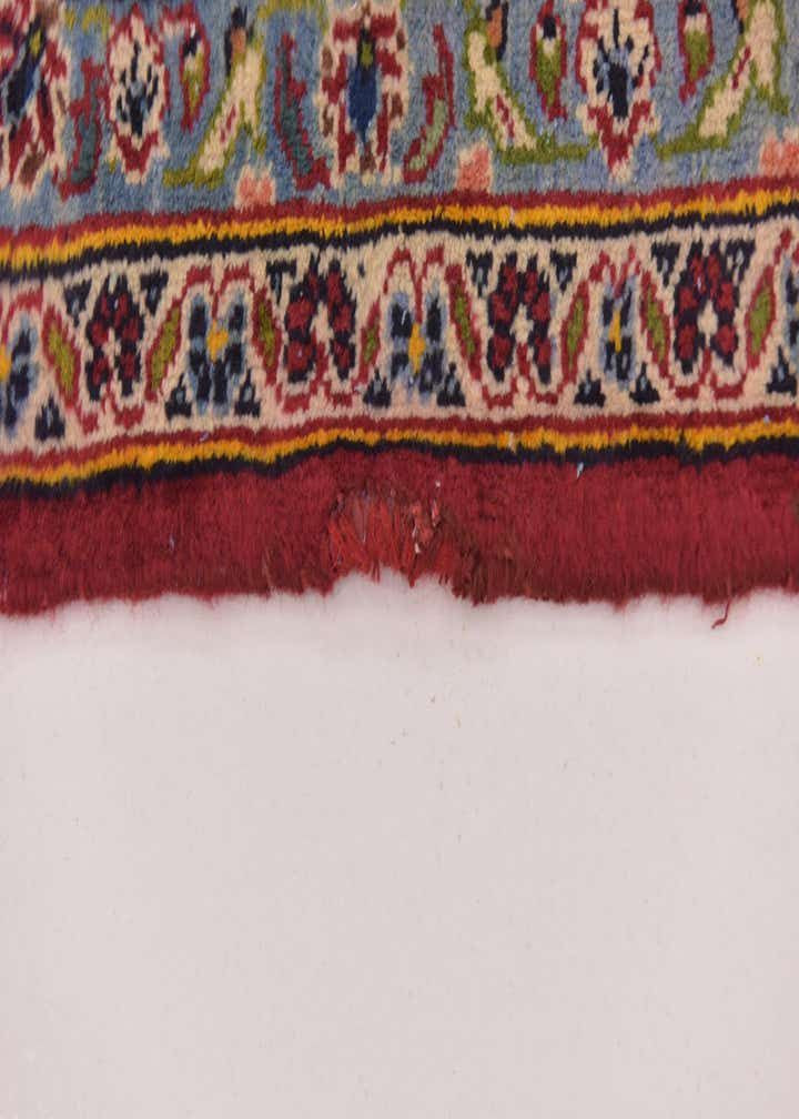 9' 8 x 13' 6 Hand Knotted Kashan Persian Wool Rug