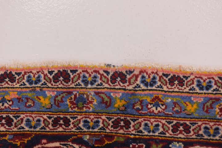 9' 8 x 13' 6 Hand Knotted Kashan Persian Wool Rug