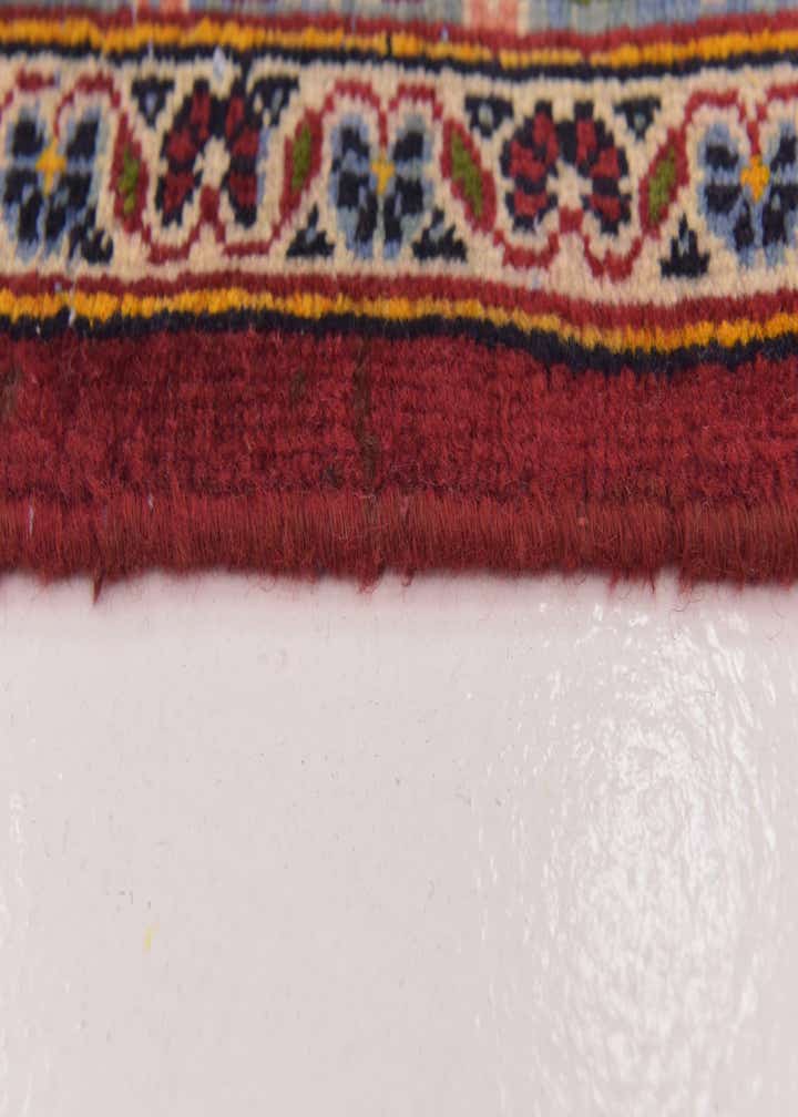 9' 8 x 13' 6 Hand Knotted Kashan Persian Wool Rug