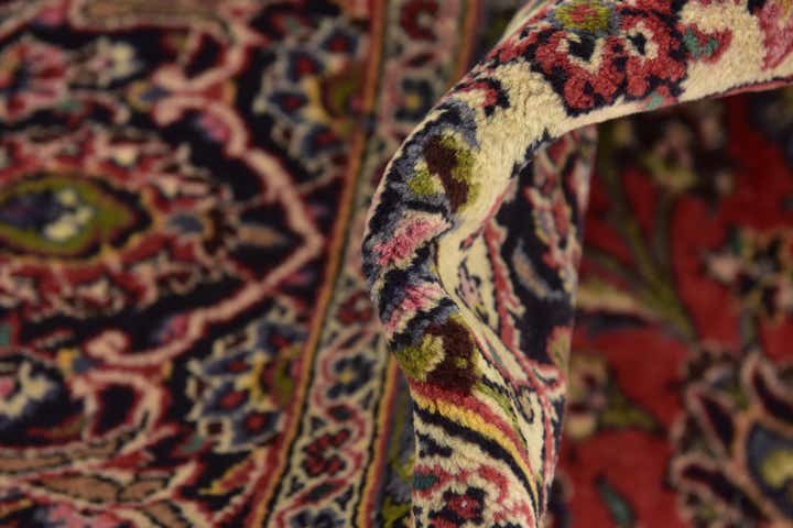 10' x 12' 10 Hand Knotted Kashan Persian Wool Rug