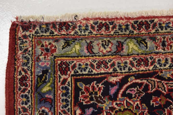 10' x 12' 10 Hand Knotted Kashan Persian Wool Rug