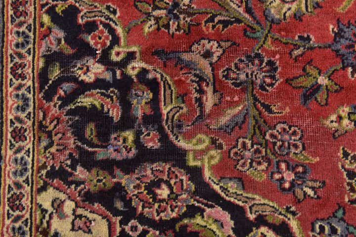 10' x 12' 10 Hand Knotted Kashan Persian Wool Rug