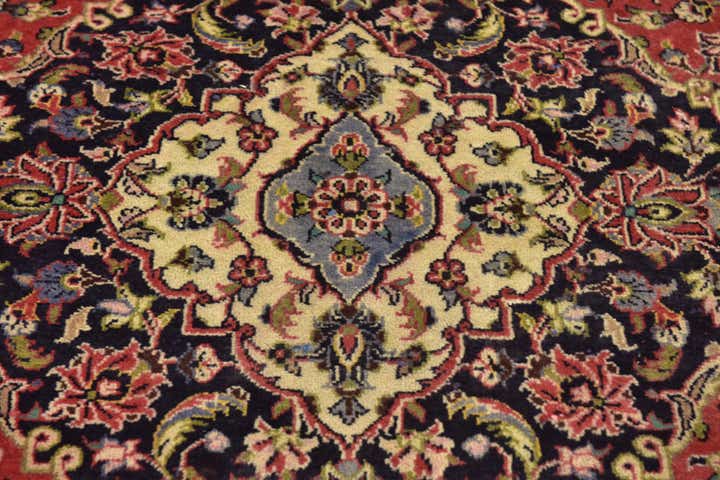 10' x 12' 10 Hand Knotted Kashan Persian Wool Rug