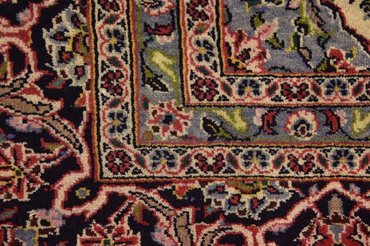 10' x 12' 10 Hand Knotted Kashan Persian Wool Rug