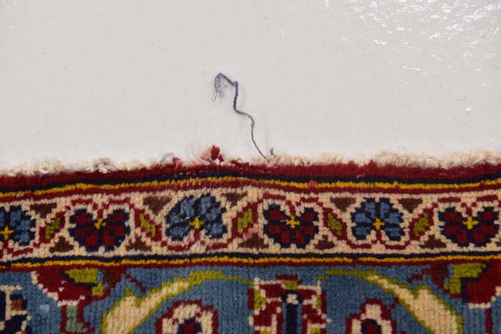 9' 10 x 13' Hand Knotted Kashan Persian Wool Rug