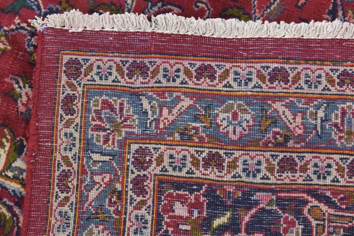 9' 8 x 12' 4 Hand Knotted Kashan Persian Wool Rug