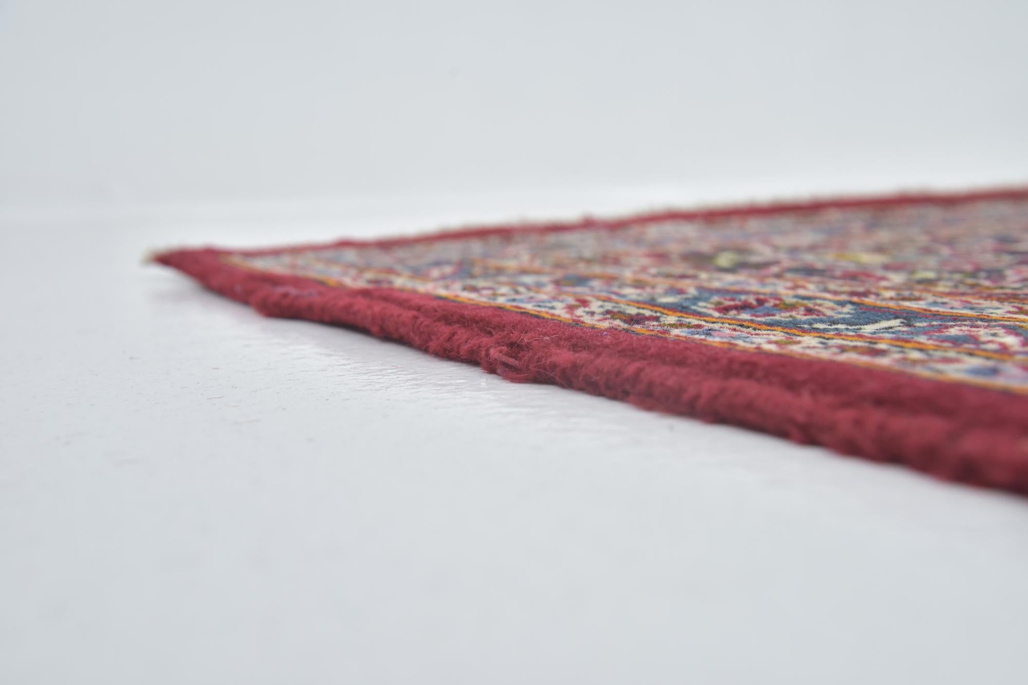 9' 8 x 12' 4 Hand Knotted Kashan Persian Wool Rug