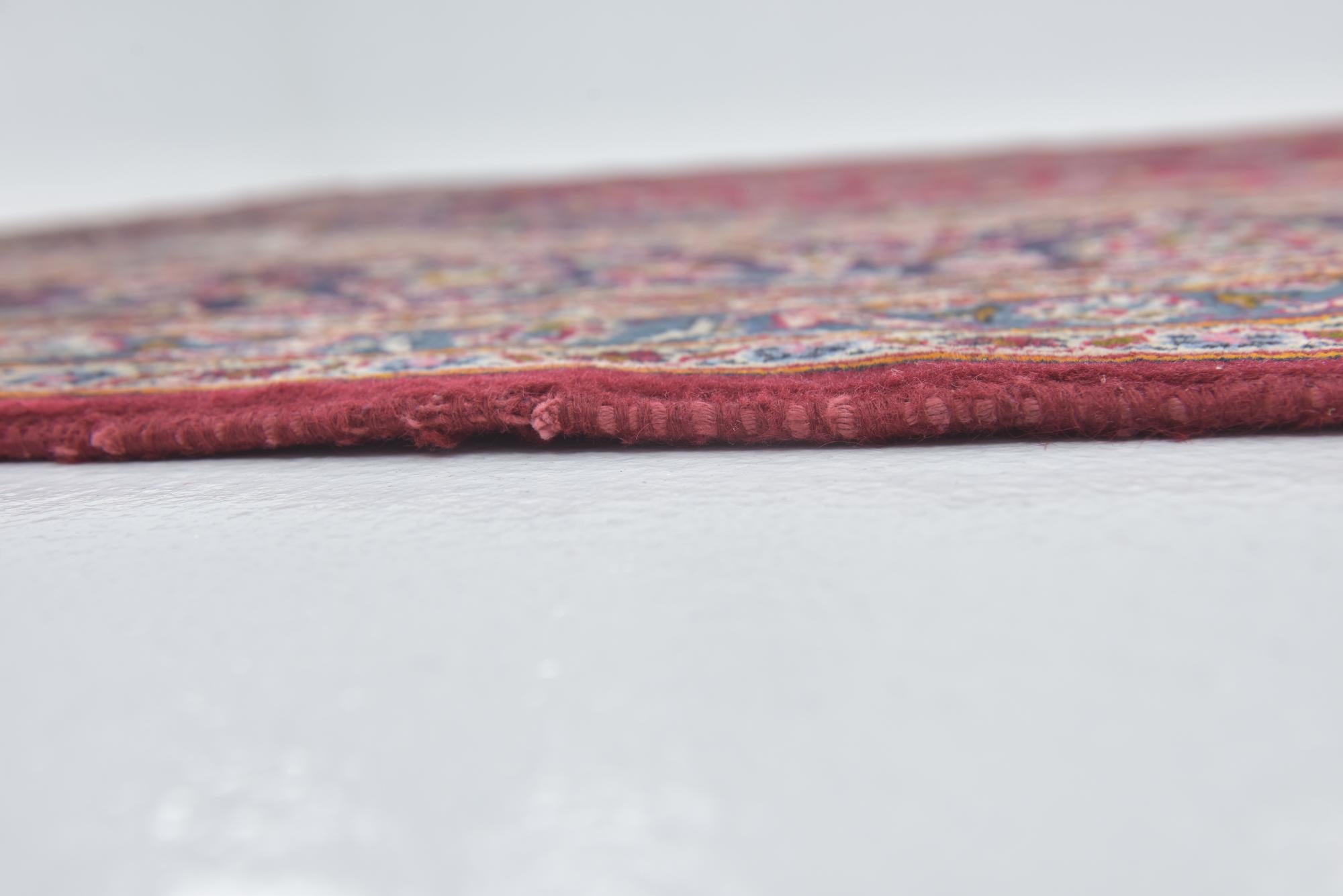 9' 8 x 12' 4 Hand Knotted Kashan Persian Wool Rug