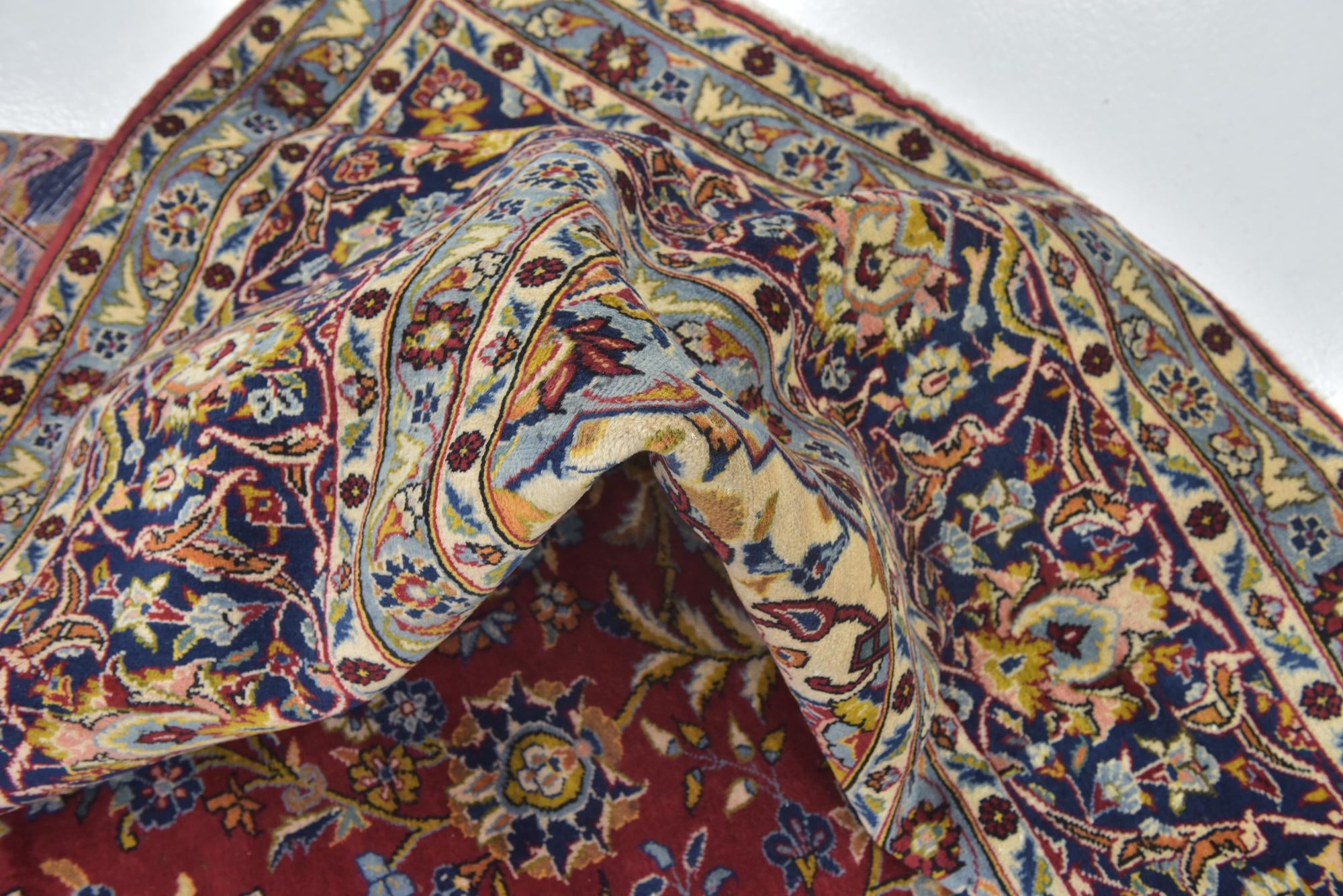 295cm x 385cm anudado a mano Kashan Alfombra Persa Lana