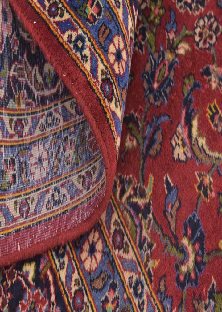 9' 7 x 13' 2 Hand Knotted Kashan Persian Wool Rug