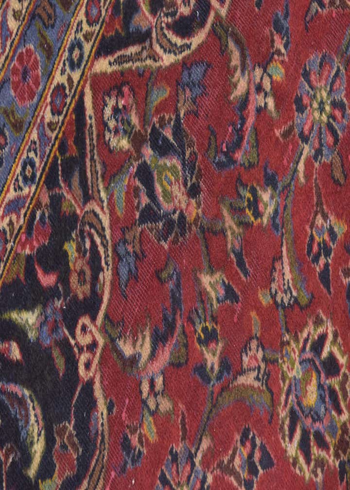 9' 7 x 13' 2 Hand Knotted Kashan Persian Wool Rug