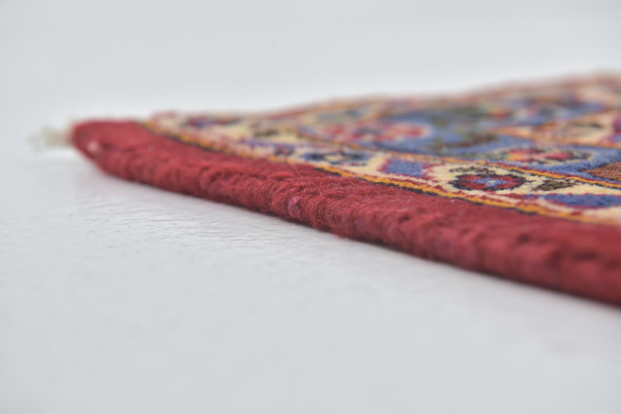 9' 7 x 13' 2 Hand Knotted Kashan Persian Wool Rug