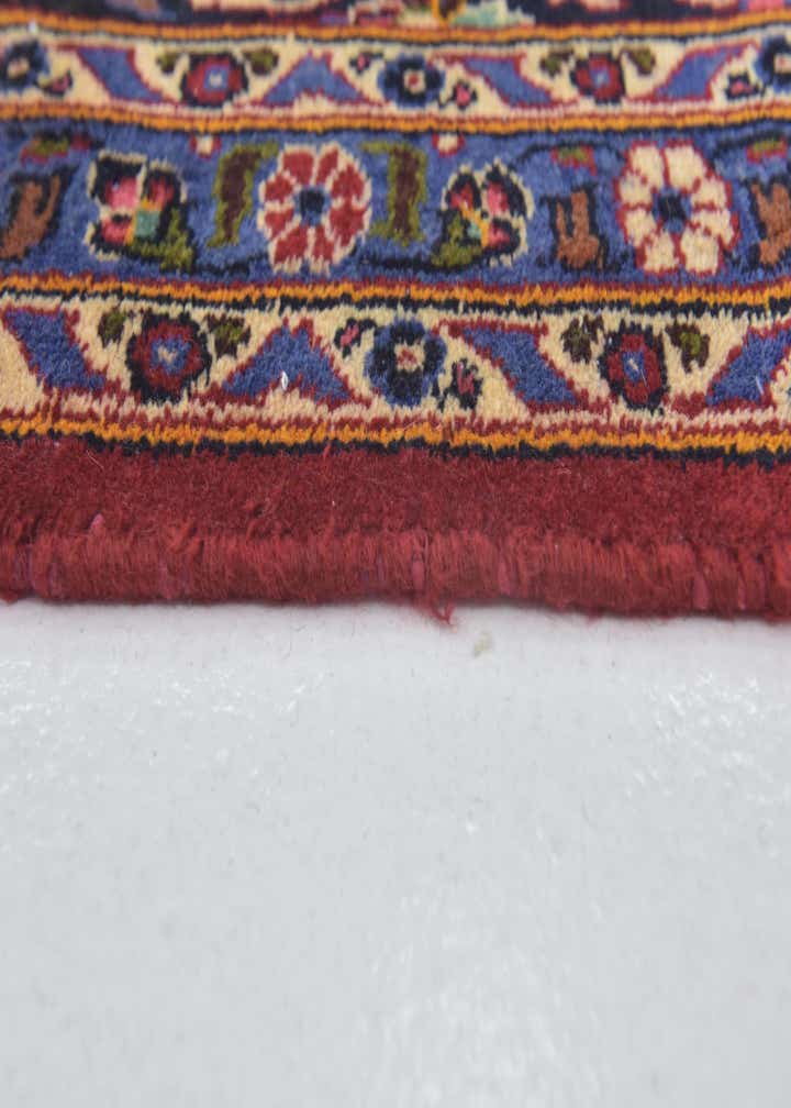 9' 7 x 13' 2 Hand Knotted Kashan Persian Wool Rug