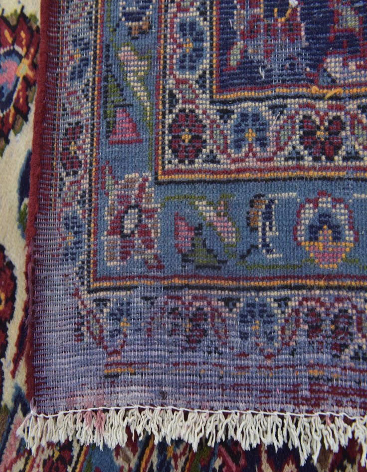 Detail image of 9' 10 x 12' 10 Hand Knotted Kashan Persian Wool Rug