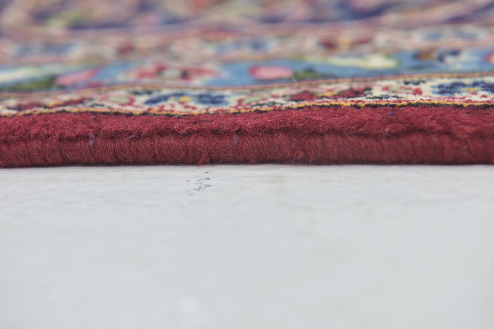 9' 10 x 12' 10 Hand Knotted Kashan Persian Wool Rug