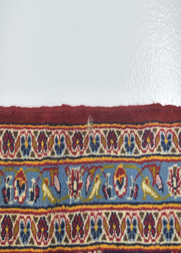 9' 7 x 13' 3 Hand Knotted Kashan Persian Wool Rug