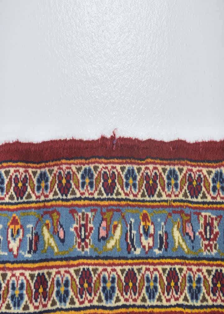 9' 7 x 13' 3 Hand Knotted Kashan Persian Wool Rug